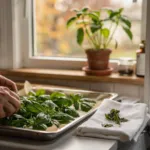 Basilic : récoltez les feuilles avant le froid et congelez-les pour préserver leurs arômes