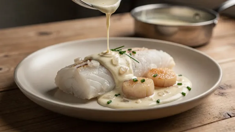 Cette sauce facile donne du goût à tous les poissons et se marie très bien aux Saint-Jacques Cette sauce facile donne du goût à tous les poissons et se marie très bien aux Saint-Jacques