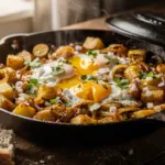 Chakchouka sans tomate : la recette aux pommes de terre et oignons caramélisés