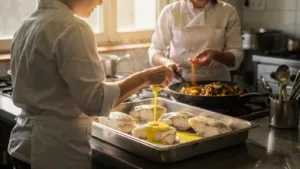 À Ferdinand-Buisson, les cuisiniers adaptent les menus avec des épices et des sauces