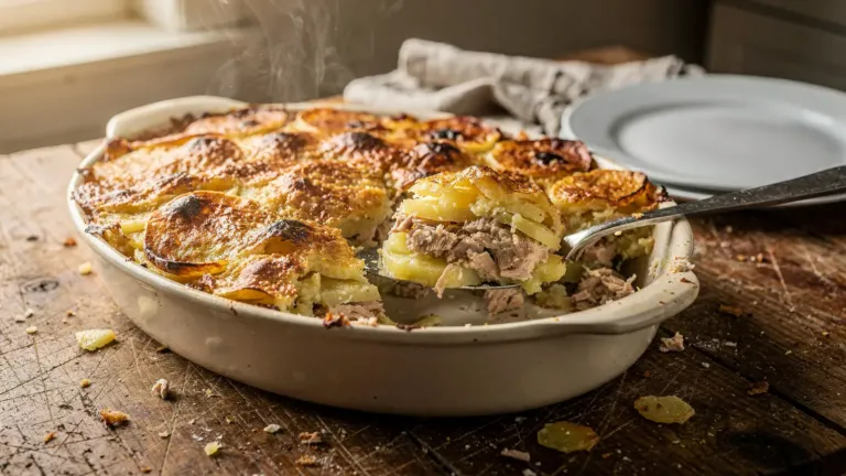 Gratin de thon et pommes de terre : aucune recette dans le texte fourni