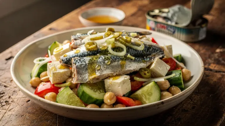 Sardines en conserve : l’astuce du chef Carlos Gómez avec fromage frais, concombre et poivron rouge