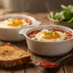 Œufs cocotte à la tomate et au fromage en 12 minutes : quand vous n'avez pas envie de cuisiner